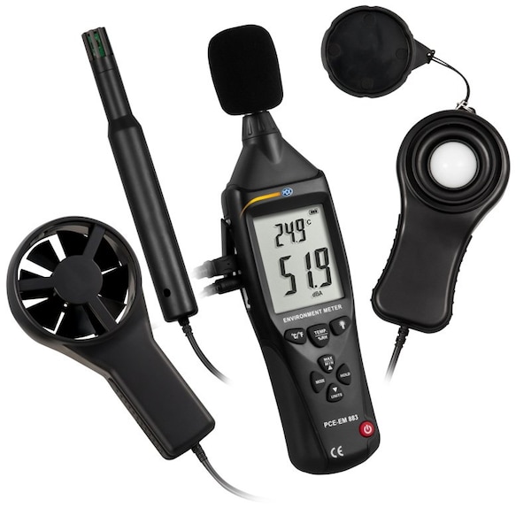 Multifunctional Digital Thermometer, 0.5 to 30 m / s